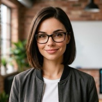 KI-generiertes Porträt der KI-Persona Mia