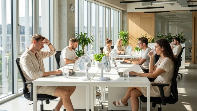 Heiße Büros, sinkende Effizienz: Warum Klimatisierung für Unternehmen unverzichtbar wird