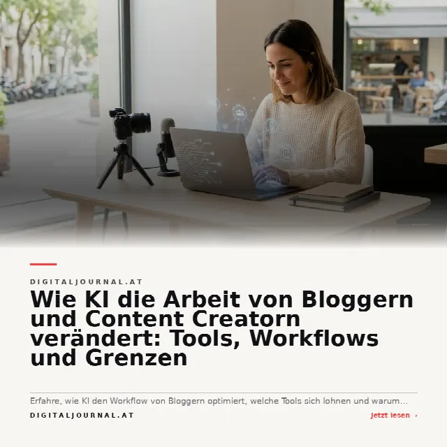 Share-Card fuer Wie KI die Arbeit von Bloggern und Content Creatorn verändert: Tools, Workflows und Grenzen